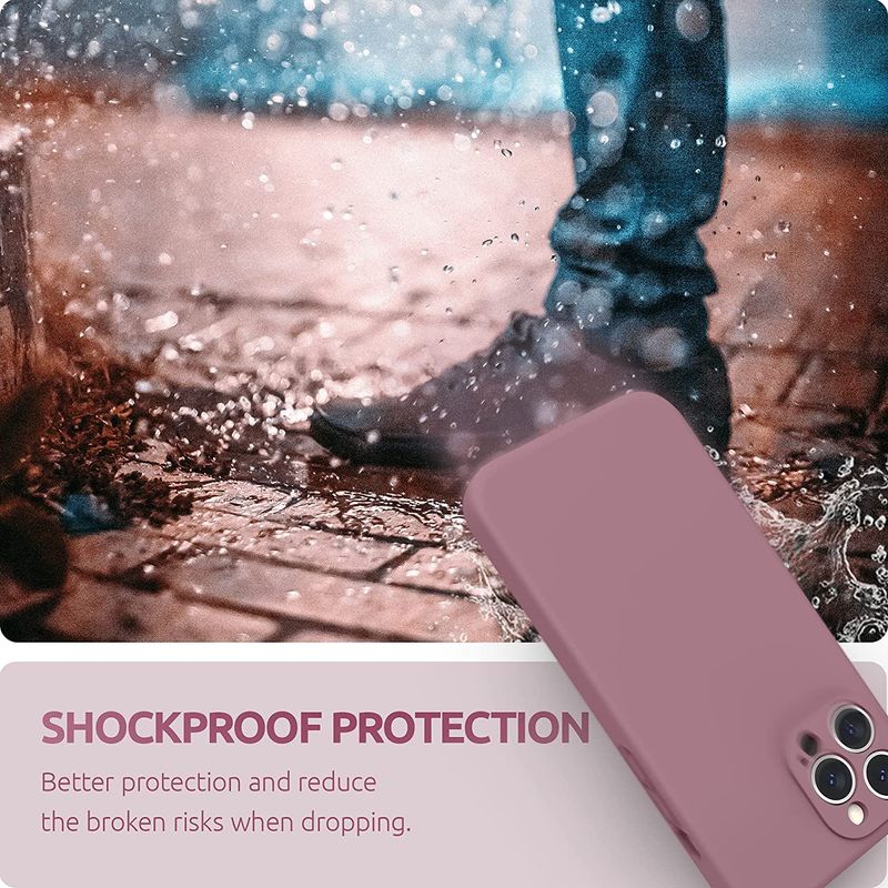 Laptop, Telefoane si Tablete - Telefoane mobile si accesorii - Accesorii Telefoane - Huse telefoane - Husa Liquid soft touch compatibila cu Apple IPhone 13 Pro, Lilac Purple - ALC® - Infinity.ro