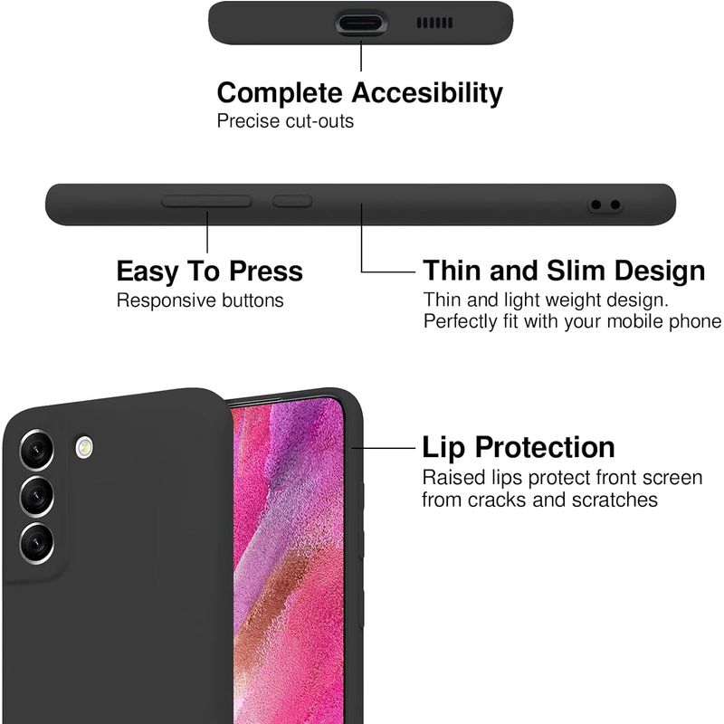 Laptop, Telefoane si Tablete - Telefoane mobile si accesorii - Accesorii Telefoane - Huse telefoane - Husa Soft Touch, slim, ALC Mobile, anti soc, compatibila cu Samsung Galaxy S21 Plus, Negru Tpu - Infinity.ro