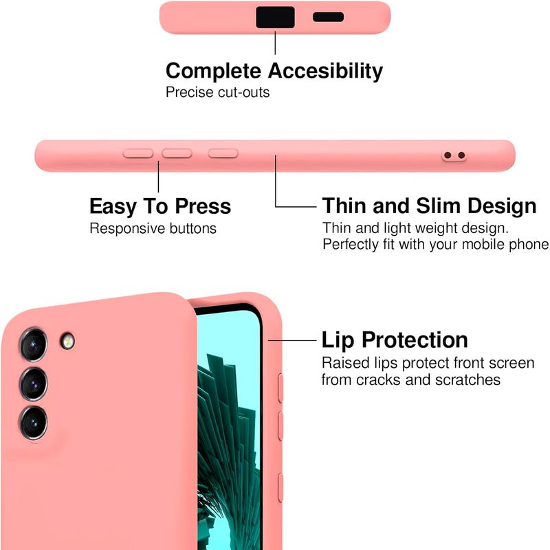 Laptop, Telefoane si Tablete - Telefoane mobile si accesorii - Accesorii Telefoane - Huse telefoane - Husa Soft Touch, slim, ALC Mobile, anti soc, compatibila cu Samsung Galaxy S21 Plus, Roz Tpu - Infinity.ro