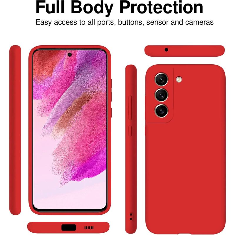 Laptop, Telefoane si Tablete - Telefoane mobile si accesorii - Accesorii Telefoane - Huse telefoane - Husa Soft Touch, slim, ALC Mobile, anti soc, compatibila cu Samsung Galaxy S21, Rosu Tpu - Infinity.ro