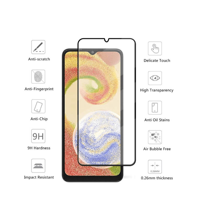 Laptop, Telefoane si Tablete - Telefoane mobile si accesorii - Accesorii Telefoane - Folii protectie telefoane - Folie sticla compatibila cu Samsung Galaxy A05s - Contur negru ALC - Infinity.ro