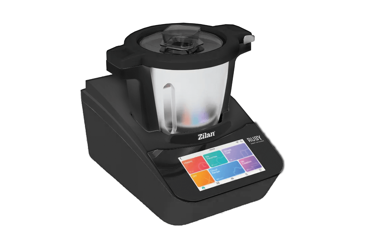 Robot de bucatarie Zilan ZLN9341 multifunctional, 1700W, 4.7L, Ecran color 7 inch, 18 Functii, WiFi, Aplicatie mobila