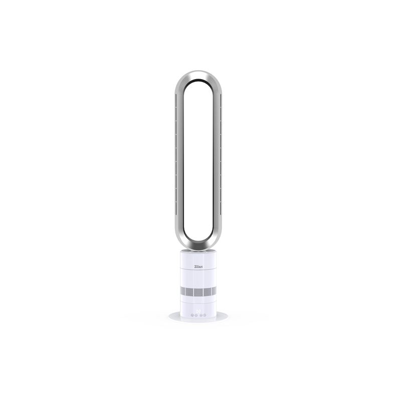 Electronice si Electrocasnice - Climatizare si sisteme de incalzire - Aparate racire aer - Ventilatoare - Ventilator turn fara palete Zilan ZLN2426, 10 trepte viteza, Telecomanda inclusa, Timer, Silentios, Putere 22W - Infinity.ro
