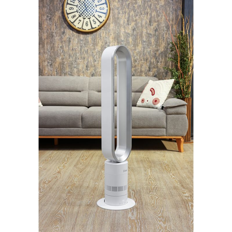 Electronice si Electrocasnice - Climatizare si sisteme de incalzire - Aparate racire aer - Ventilatoare - Ventilator turn fara palete Zilan ZLN2426, 10 trepte viteza, Telecomanda inclusa, Timer, Silentios, Putere 22W - Infinity.ro