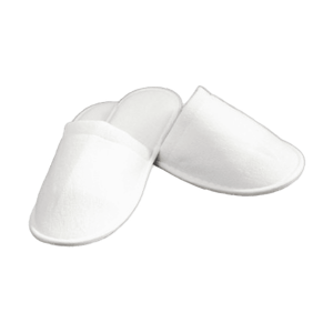 Papuci hotelieri din frotir 180g, talpa 5 mm cu burete, model inchis mare, #30