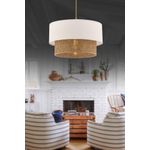 Casa si Gradina - Corpuri si surse de iluminat - Lustre si pendule - Candelabru, Opviq, metal, bej alb, 30x30x65 cm - Infinity.ro