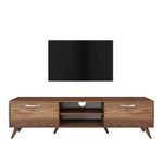 Casa si Gradina - Mobilier - Comode si corpuri - Comode - Comoda tv, Hanah Home, pal melaminat, nuc, 180x35x48.6 cm - Infinity.ro