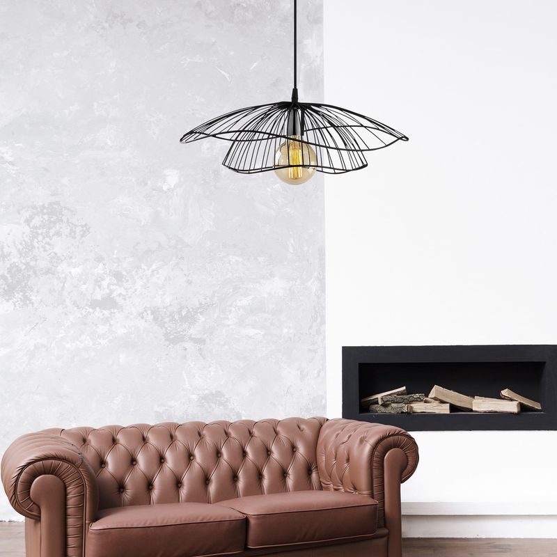 Casa si Gradina - Corpuri si surse de iluminat - Lustre si pendule - Lustra, Opviq, metal, negru, 50x111 cm - Infinity.ro