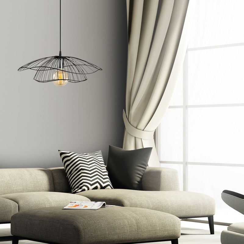 Casa si Gradina - Corpuri si surse de iluminat - Lustre si pendule - Lustra, Opviq, metal, negru, 50x111 cm - Infinity.ro