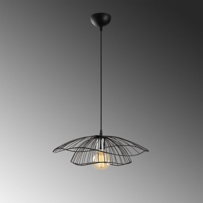 Casa si Gradina - Corpuri si surse de iluminat - Lustre si pendule - Lustra, Opviq, metal, negru, 50x111 cm - Infinity.ro
