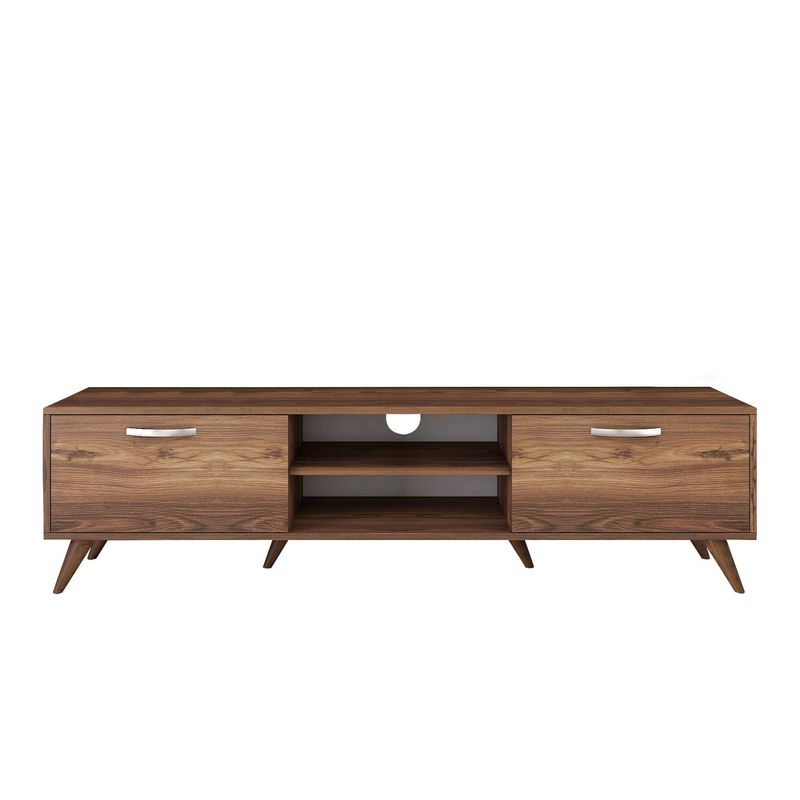 Casa si Gradina - Mobilier - Comode si corpuri - Comode - Comoda tv, Hanah Home, pal melaminat, nuc, 180x35x48.6 cm - Infinity.ro