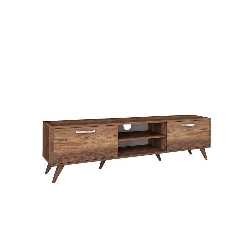 Casa si Gradina - Mobilier - Comode si corpuri - Comode - Comoda tv, Hanah Home, pal melaminat, nuc, 180x35x48.6 cm - Infinity.ro