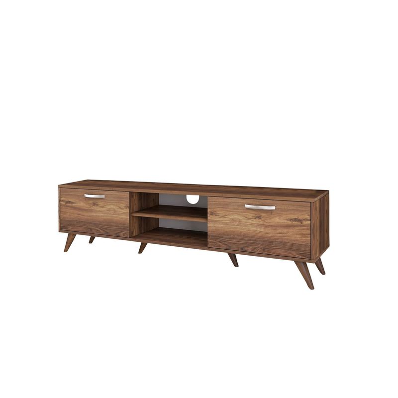 Casa si Gradina - Mobilier - Comode si corpuri - Comode - Comoda tv, Hanah Home, pal melaminat, nuc, 180x35x48.6 cm - Infinity.ro
