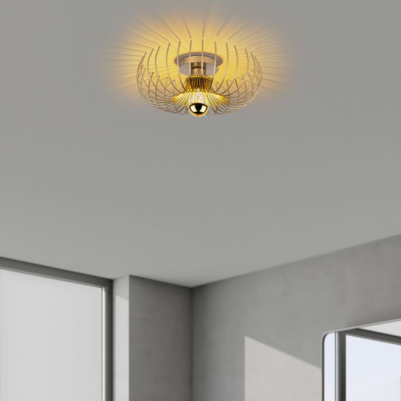 Casa si Gradina - Corpuri si surse de iluminat - Lustre si pendule - Candelabru, Opviq, metal, auriu, 36x36x12 cm - Infinity.ro