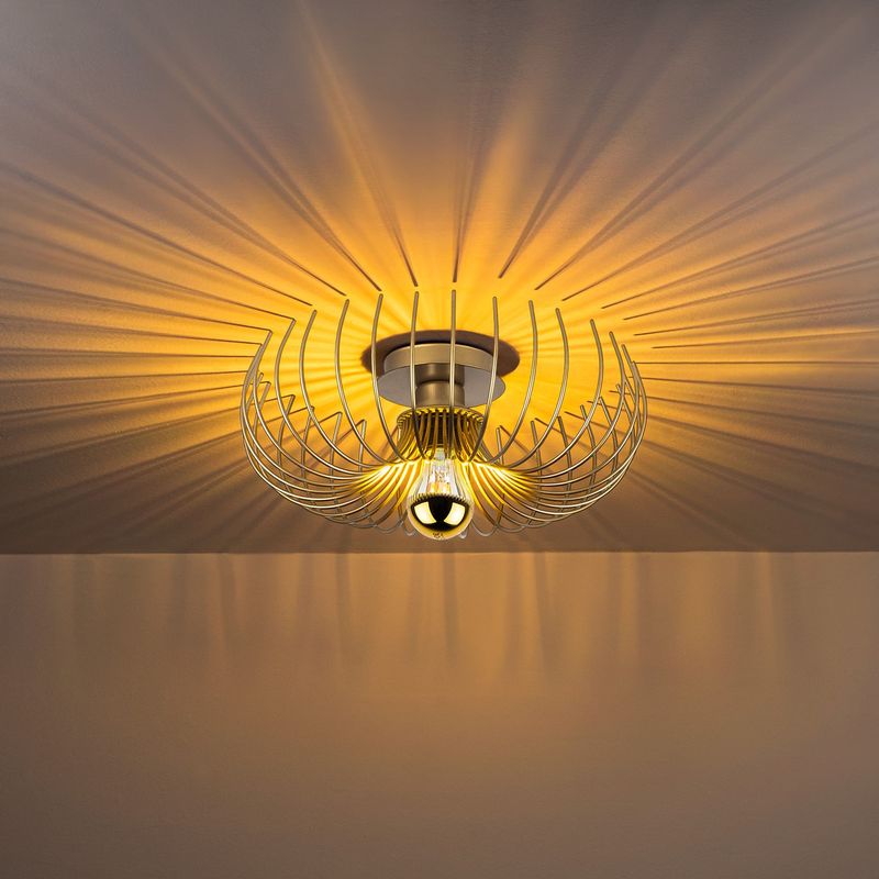 Casa si Gradina - Corpuri si surse de iluminat - Lustre si pendule - Candelabru, Opviq, metal, auriu, 36x36x12 cm - Infinity.ro