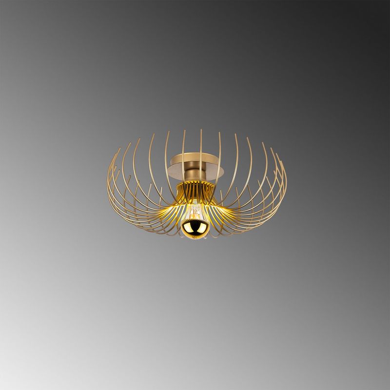 Casa si Gradina - Corpuri si surse de iluminat - Lustre si pendule - Candelabru, Opviq, metal, auriu, 36x36x12 cm - Infinity.ro