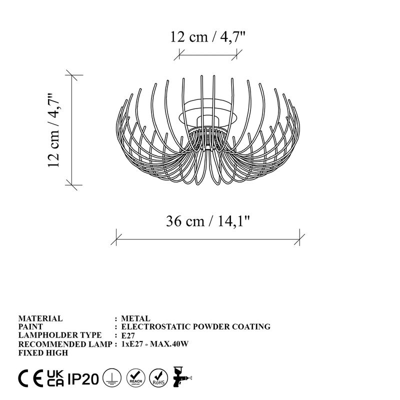 Casa si Gradina - Corpuri si surse de iluminat - Lustre si pendule - Candelabru, Opviq, metal, auriu, 36x36x12 cm - Infinity.ro