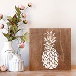 Casa si Gradina - Decoratiuni - DIY - Sabloane decorative pereti - Sablon Perete vopsire, tencuiala 0.7mm Pineapple Stencil Refolosibil, model MXSP7166, 100 x 100 mm - Infinity.ro