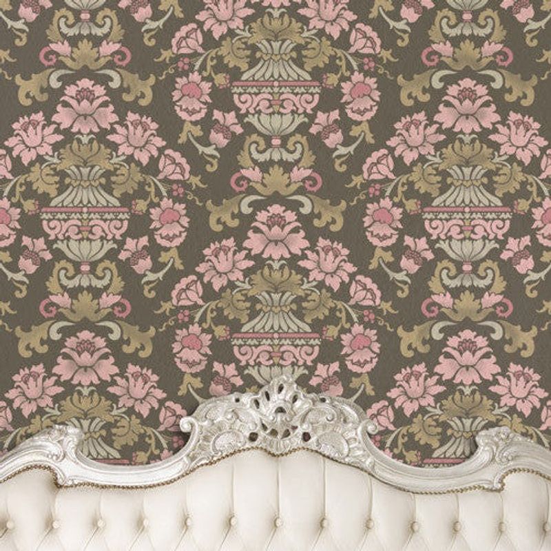 Casa si Gradina - Decoratiuni - DIY - Sabloane decorative pereti - Sablon Perete vopsire, tencuiala dimensiune 900x600 x mm grosime 0,7mm Encantada Damask model MXSP7510 - Infinity.ro
