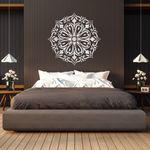 Casa si Gradina - Decoratiuni - DIY - Sabloane decorative pereti - Sablon Perete 25cm KHUPARI MANDALA 0.7mm model MXSP7610 marime 25cm X 25cm, 50cm X 50cm - Infinity.ro