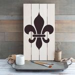 Casa si Gradina - Decoratiuni - DIY - Sabloane decorative pereti - Sablon Perete vopsire, tencuiala 0.7mm Floare de Crin model MXSP7447, 100 x 100 mm - Infinity.ro