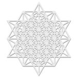 Casa si Gradina - Decoratiuni - DIY - Sabloane decorative pereti - Sablon Perete vopsire, tencuiala 0.7mm Geometrie Sacra Metatron model MXSP7469, 400 x 400 mm - Infinity.ro