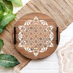 Casa si Gradina - Decoratiuni - DIY - Sabloane decorative pereti - Sablon Perete vopsire, tencuiala 0.7mm Geometrie Sacra Metatron model MXSP7469, 400 x 400 mm - Infinity.ro