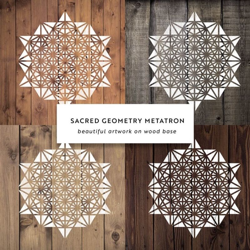 Casa si Gradina - Decoratiuni - DIY - Sabloane decorative pereti - Sablon Perete vopsire, tencuiala 0.7mm Geometrie Sacra Metatron model MXSP7469, 400 x 400 mm - Infinity.ro