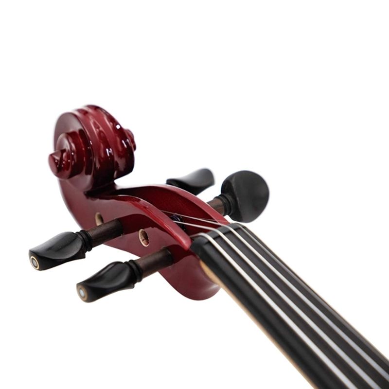 TV, Audio-Video si Foto - Instrumente muzicale - Instrumente clasice - Vioara electrica silentioasa 4/4, Lemn Masiv Visiniu - Infinity.ro