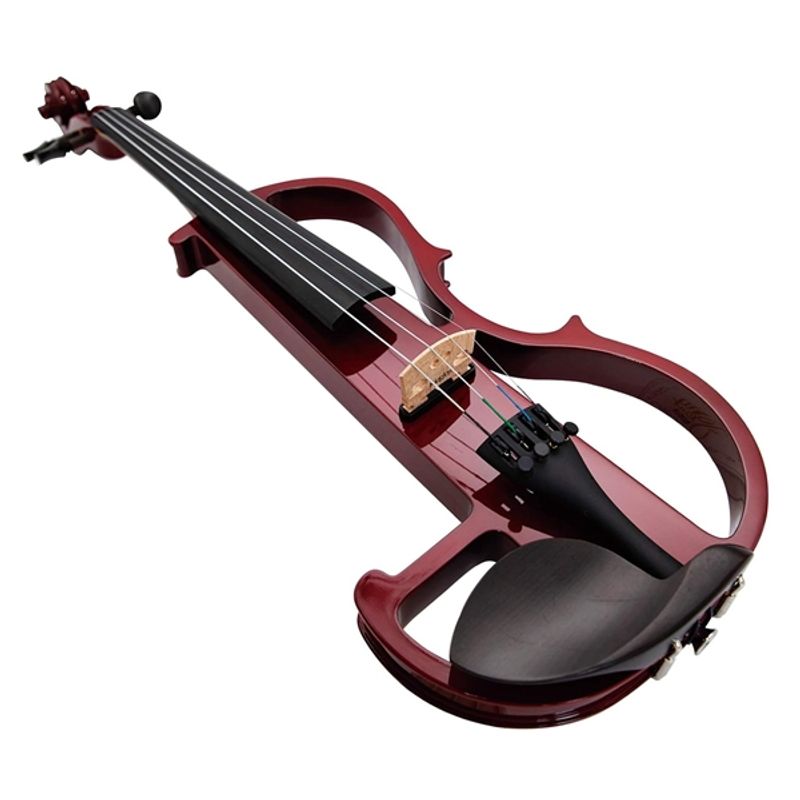 TV, Audio-Video si Foto - Instrumente muzicale - Instrumente clasice - Vioara electrica silentioasa 4/4, Lemn Masiv Visiniu - Infinity.ro