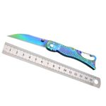 Sport si Outdoor - Camping - Cutite, bricege si accesorii - Cutite si bricege - Briceag metalic, cu lama din otel inoxidabil si maner ergonomic, 15 cm - Infinity.ro