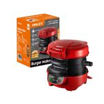 Electronice si Electrocasnice - Electrocasnice bucatarie - Preparare paine - Sandwich-maker - Aparat de Burgeri, 600W, placi antiaderente, incalzire uniforma,180° - Infinity.ro