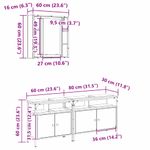 Casa si Gradina - Mobilier - Seturi de mobilier - Seturi baie - Set toaleta 3 piese  din lemn de stejar facut manual - Infinity.ro