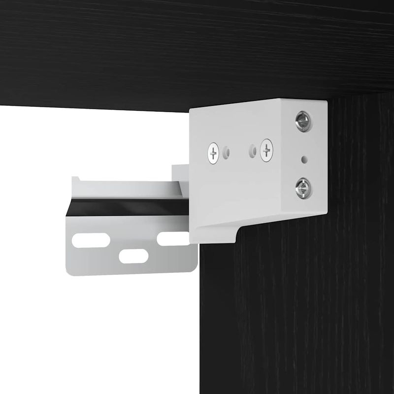 Casa si Gradina - Mobilier - Seturi de mobilier - Seturi baie - Set Mobilier Baie de 4 Piese in Stejar Negru si Lemn Prelucrat - Infinity.ro