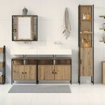 Casa si Gradina - Mobilier - Seturi de mobilier - Seturi baie - Set baie 4 piese din stejar artisan - Infinity.ro