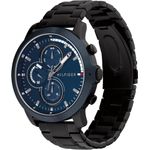 Fashion, accesorii si bijuterii - Barbati - Bijuterii barbati - Ceasuri barbati - Tommy Hilfiger Ceas pentru bărbați 1792049 Jameson, negru cu cadran albastru marin, mecanism Epson VX9NE Quartz - Infinity.ro