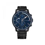 Fashion, accesorii si bijuterii - Barbati - Bijuterii barbati - Ceasuri barbati - Tommy Hilfiger Ceas pentru bărbați 1792049 Jameson, negru cu cadran albastru marin, mecanism Epson VX9NE Quartz - Infinity.ro