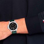Fashion, accesorii si bijuterii - Barbati - Bijuterii barbati - Ceasuri barbati - Tommy Hilfiger Ceas pentru bărbați 1710531 Ryan, ton argintiu cu cadran negru, mecanism Epson VX42E Quartz - Infinity.ro