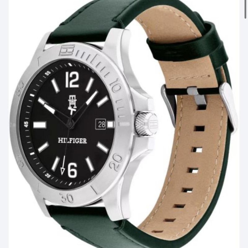 Fashion, accesorii si bijuterii - Barbati - Bijuterii barbati - Ceasuri barbati - Tommy Hilfiger Ceas pentru bărbați 1710531 Ryan, ton argintiu cu cadran negru, mecanism Epson VX42E Quartz - Infinity.ro