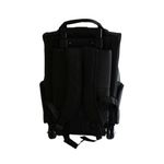 Petshop - Accesorii petshop - Culcusuri si custi - Genti si articole transport - Carucior / Troler cu rucsac transport animale mici, 35x32 cm, max. 105 cm, cu roti si maner extensibil, negru - Infinity.ro