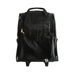 Petshop - Accesorii petshop - Culcusuri si custi - Genti si articole transport - Carucior / Troler cu rucsac transport animale mici, 35x32 cm, max. 105 cm, cu roti si maner extensibil, negru - Infinity.ro