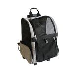 Petshop - Accesorii petshop - Culcusuri si custi - Genti si articole transport - Carucior / Troler cu rucsac transport animale mici, 35x32 cm, max. 105 cm, cu roti si maner extensibil, gri - Infinity.ro