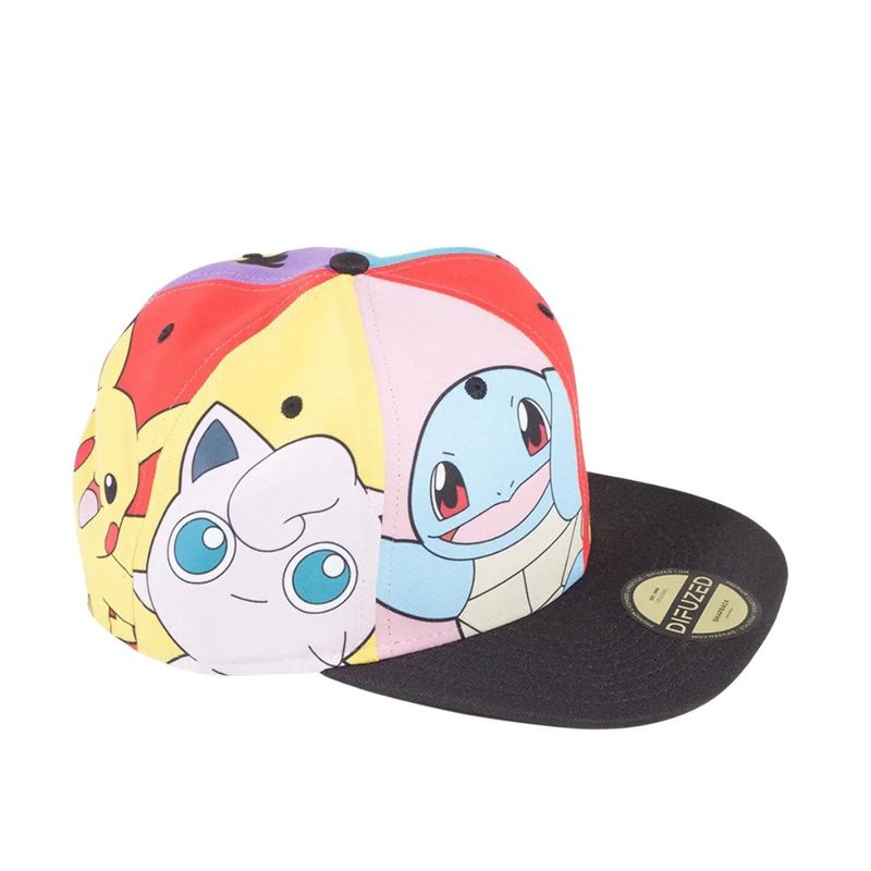 Fashion, accesorii si bijuterii - Copii - Accesorii copii - Caciuli si palarii copii - Sapca reglabila, pentru baieti, Pokémon - Multi Pop Art, 19x16x11 cm, brand Difuzed - Infinity.ro