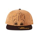 Fashion, accesorii si bijuterii - Copii - Accesorii copii - Caciuli si palarii copii - Sapca din bumbac, reglabila, pentru baieti, Marvel - Guardians Of The Galaxy - Groot Novelty, 19x18x13 cm, brand Difuzed - Infinity.ro