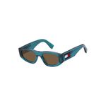 Fashion, accesorii si bijuterii - Femei - Accesorii femei - Ochelari de soare femei - Tommy Hilfiger ochelari de soare TJ 0087/S-TCF-52 UNISEX,Rectangular cu lentile solide maro - Infinity.ro