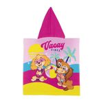 Jucarii, Copii si Bebe - Igiena si ingrijire - Baia bebelusului - Prosoape si halate de baie copii - Prosop de plaja, Poncho, pentru copii, model Skye-Paw Patrol, 55x55 cm, Arditex - Infinity.ro