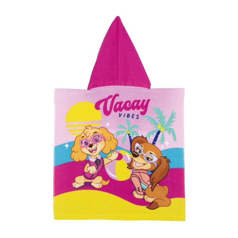 Jucarii, Copii si Bebe - Igiena si ingrijire - Baia bebelusului - Prosoape si halate de baie copii - Prosop de plaja, Poncho, pentru copii, model Skye-Paw Patrol, 55x55 cm, Arditex - Infinity.ro
