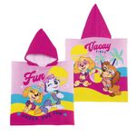 Jucarii, Copii si Bebe - Igiena si ingrijire - Baia bebelusului - Prosoape si halate de baie copii - Prosop de plaja, Poncho, pentru copii, model Skye-Paw Patrol, 55x55 cm, Arditex - Infinity.ro