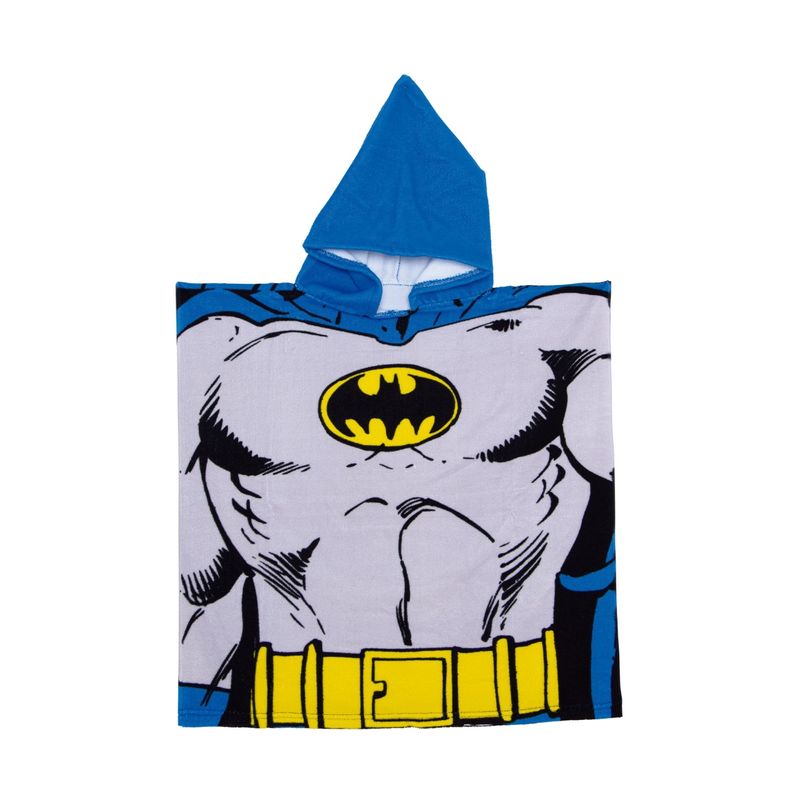 Jucarii, Copii si Bebe - Igiena si ingrijire - Baia bebelusului - Prosoape si halate de baie copii - Prosop de plaja, Poncho, pentru copii, model Batman, 55x55 cm, Arditex - Infinity.ro
