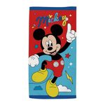 Jucarii, Copii si Bebe - Igiena si ingrijire - Baia bebelusului - Prosoape si halate de baie copii - Prosop de plaja, pentru copii, model Mickey Mouse, 70x140 cm, Arditex - Infinity.ro